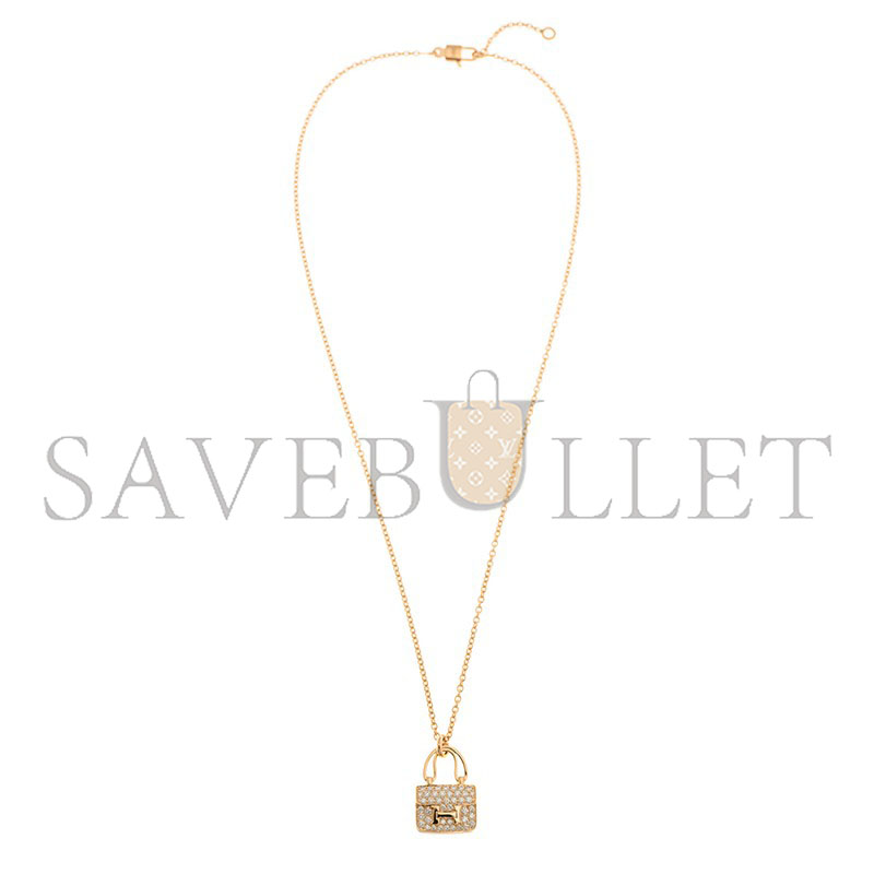 HERMÈS CONSTANCE DIAMOND NECKLACES GOLD 